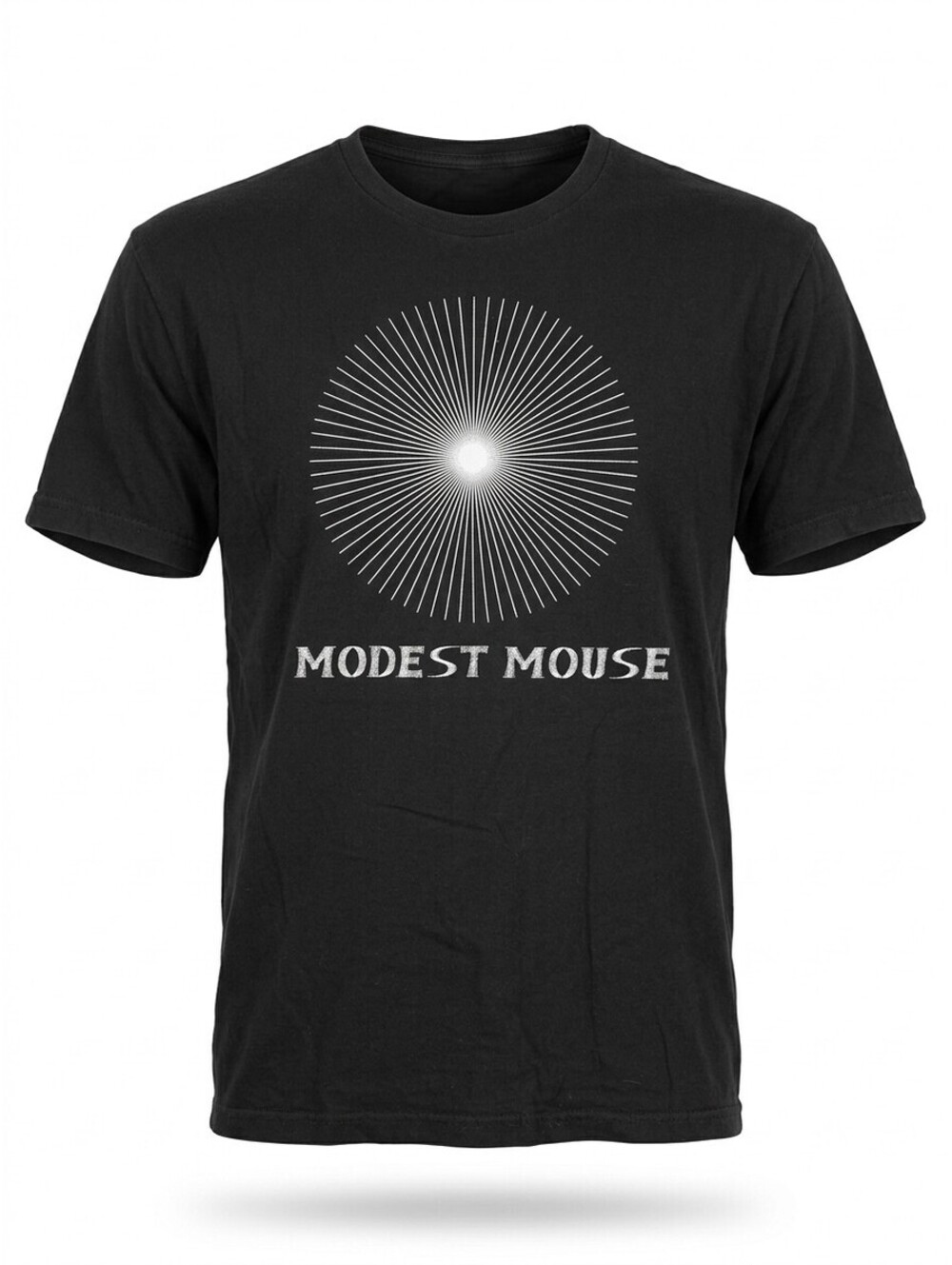 Modest Mouse Sunburst Graphic Band T Shirt Mens L Black Indie Rock Concert Tee